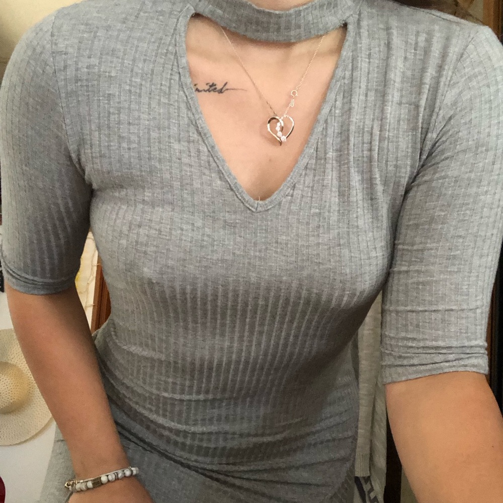 Grey tight dress